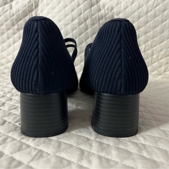 VIVAIA Melody Pro Square Toe Mary Jane Heels Dark Navy Elegant Stylish Comfort - Picture 10 of 13